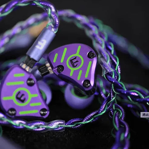 E Audio EVANGELION 01 3-Driver Hybrid In-Ear Monitor Earphone with 3.5mm CM 0.78mm Cable