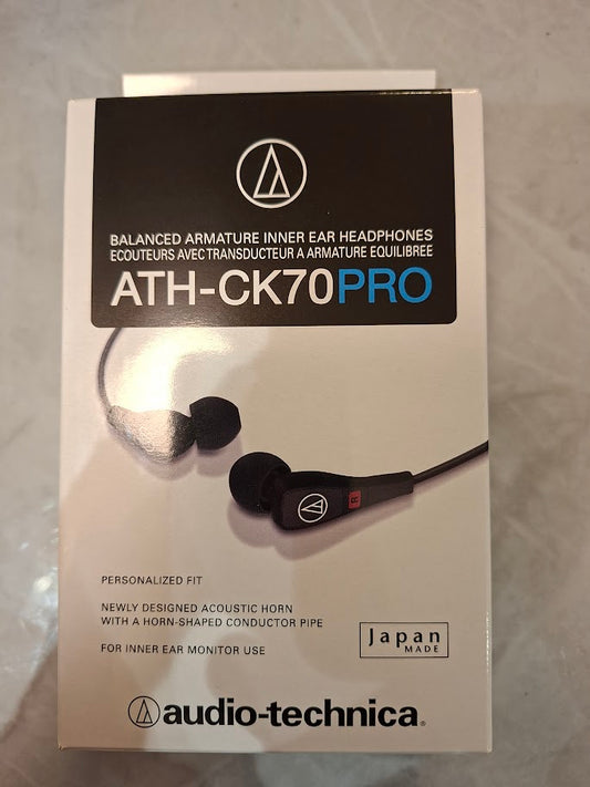 Audio-Technica ATH-CK70 PRO Balanced Armature Inner Ear Earphone 3.5mm Plug Made In Japan