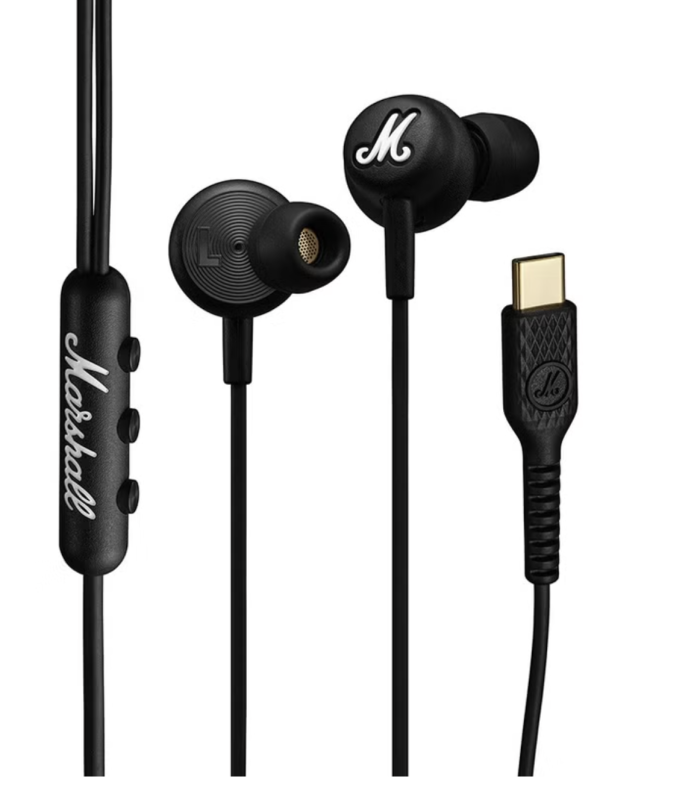 Marshall Mode USB‑C Wired In‑Ear Earphones with Mic – 9mm Dynamic