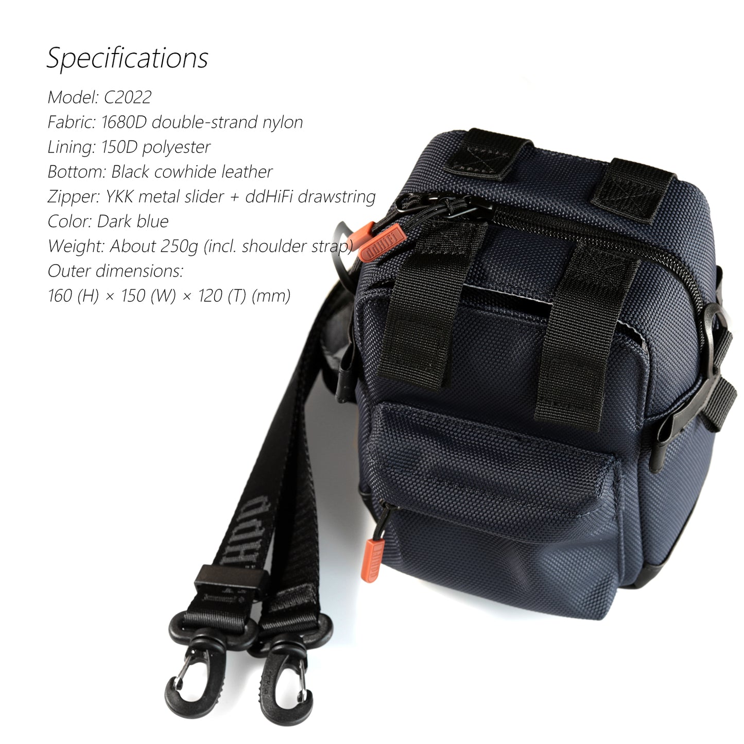 DDHiFi C2022 Carrying Bag for DAP Audiophiles Black
