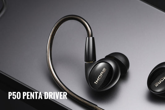 1MORE Penta Driver P50 Hi-Res IEM Earphones with USB-C DAC Adapter