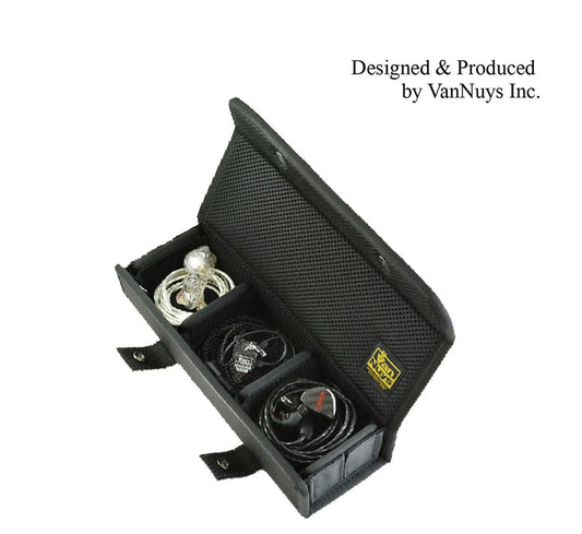 VanNuys E047 Black Nylon Case for In-Ear Monitor IEM Earphone Made In Japan