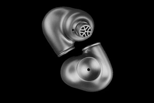 Meze Audio ASTRU Titanium Single Dynamic Driver IEM – 10mm Gold-Coated Diaphragm, Full Titanium CNC Shell, LC-OFC 4.4mm Balanced Cable, 5Hz-35kHz 32Ω Audiophile In-Ear Monitors