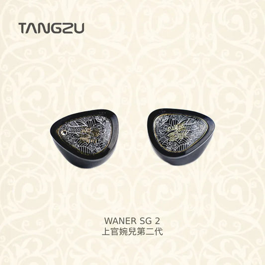 TangZu Waner SG 2 Dynamic Driver IEM Earphone 3.5mm 4.4mm Type-C Plug White Black