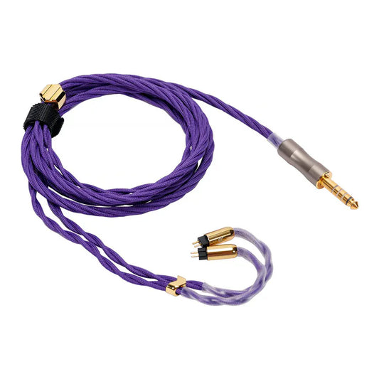 ROSESELSA Golden Rose 6N OCC Single Crystal Silver Single Crystal Copper Mixed Cable for In-Ear Monitor IEM Earphone