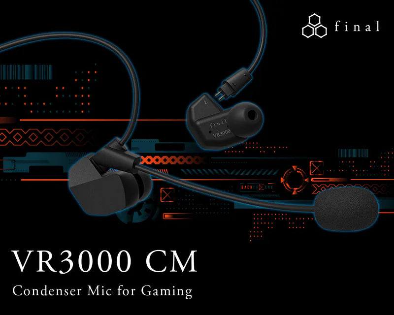 Final Audio VR3000 CM Boom Microphone Gaming Earphones with 3.5mm Final Audio VR3000 CM Boom Microphone Gaming Earphones with 3.5mm