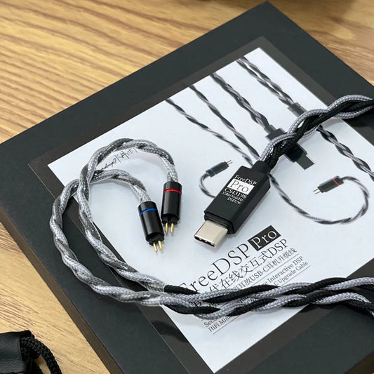 Moondrop FreeDSP Pro In-Ear Monitor IEM Cable with USB-C Plug and 2-Pin Connector