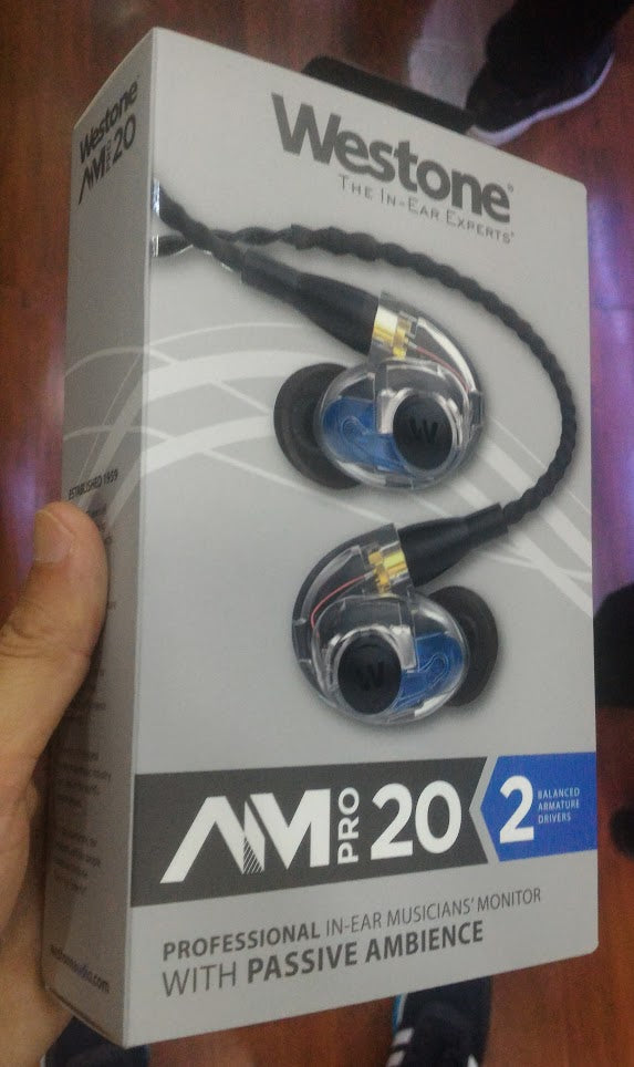 Westone AM Pro 20 Dual-Driver In-Ear Monitor Headphones (Clear)