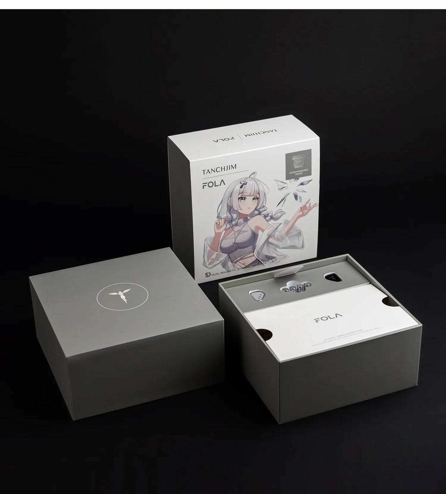 TANCHJIM Fola Dual-Driver In-Ear Monitor IEM Earphone with Litz Cable Support 3.5mm 4.4mm Type-C Plug