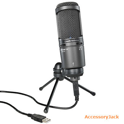 Audio-Technica AT2020USB+ USB Cardioid Condenser Microphone (Black)
