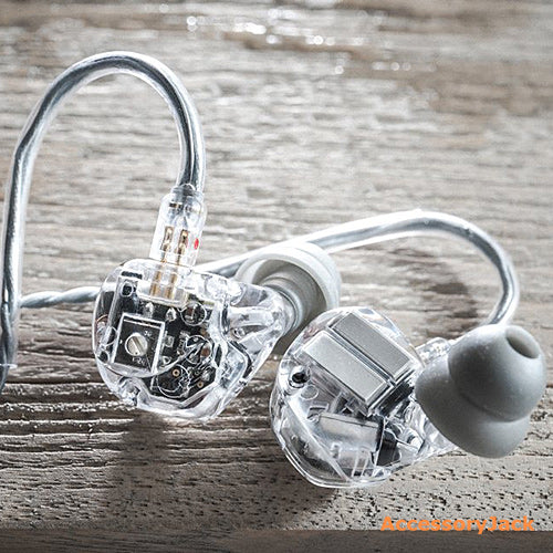 Earsonics Velvet V2 Signature Series 3 ways driver in-ear headphones (Clear)