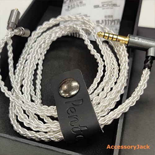 Pentaconn Balanced 8 core Silver Coated OFC MMCX Re-Cables (White)