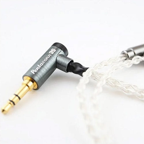 Pentaconn Balanced 8 core Silver Coated OFC MMCX Re-Cables (White)