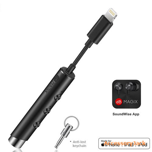 dB MAGIX AC3 MFi Flute Lightning Audio Amplifier (Black Sapphire Metallic)