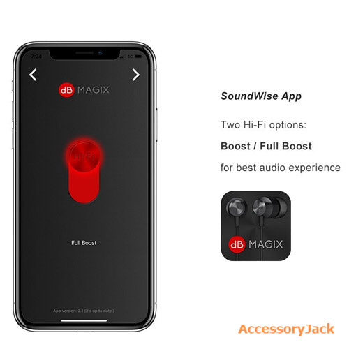dB MAGIX AC3 MFi Flute Lightning Audio Amplifier (Black Sapphire Metallic)