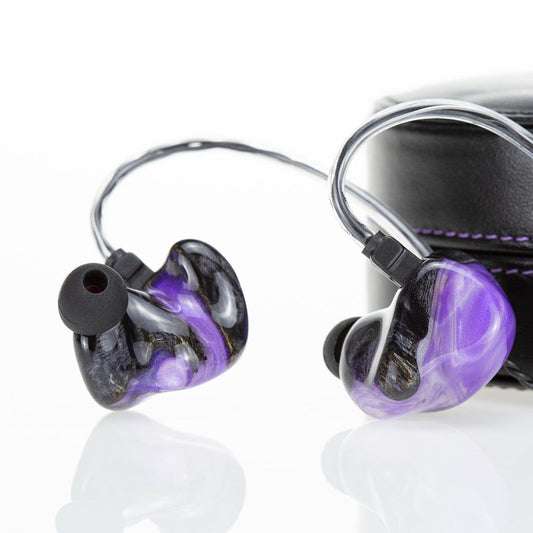 InEar PMX ProMission X In-Ear Monitor IEM Earphone Hybrid Wood Resin Violet Color