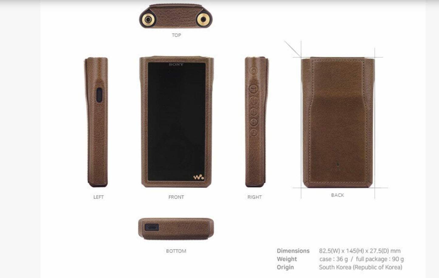 Dignis MIDAS II Case for SONY WM1AM2 WM1ZM2 DAP 6 Colors Cassette Player Edition