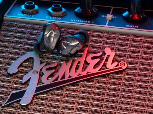 Fender Tour True Wireless Bluetooth In-Ear Monitor IEM Earphone Black Red 2 Colors
