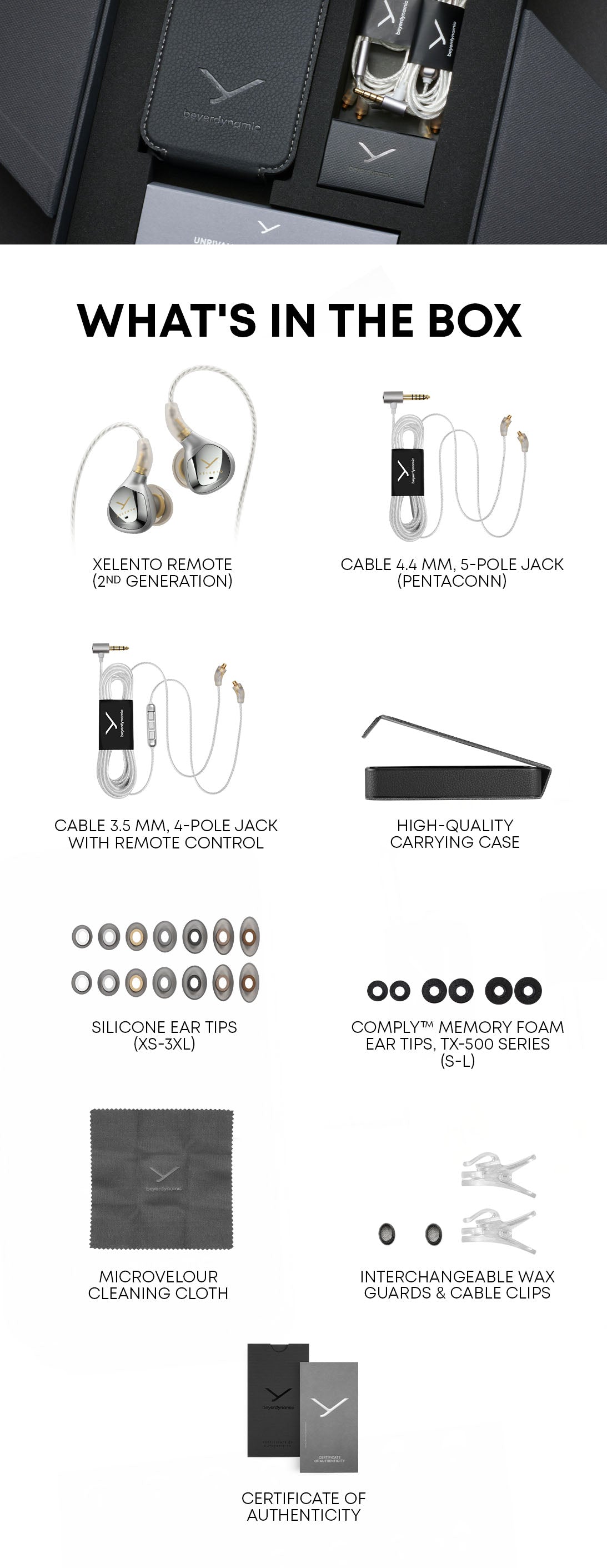 Beyerdynamic Xelento Remote 2nd Generation In-Ear Monitor IEM Earphone MMCX Connector