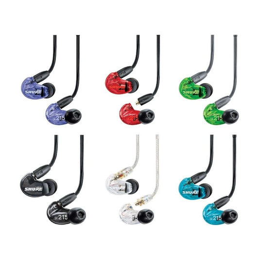 Shure SE215 Sound Isolating IEM Earphones + Free Gift Cable