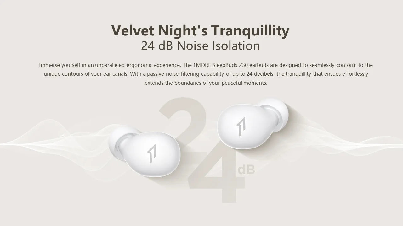 1MORE SleepBuds Z30 Sleep Earphone Bluetooth Version 5.3 AAC SBC 14-hr Playback Time