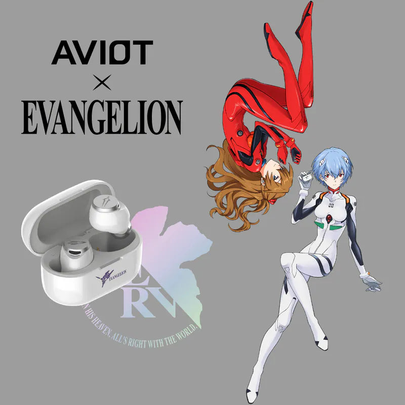 AVIOT x Evangelion TE-V1R-EVA True Wireless Earbuds | Noise Cancelling