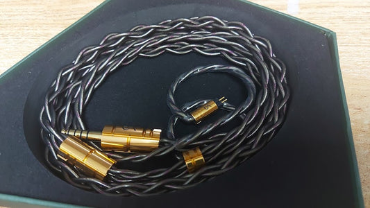 Beat Audio Alva Silver Alloy 4-Wire In-Ear Monitor IEM Earphone Cable