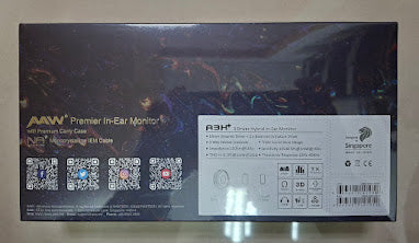 AAW A3H+ Hybrid Driver In-Ear Monitor IEM Earphone with 3.5mm Silver Plated Copper Cable