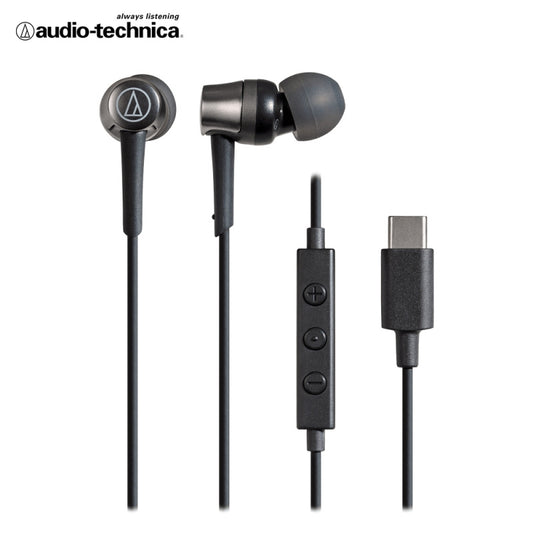 Audio-Technica ATH-CKD3C USB-C Earbuds with Built-in DAC & Mic