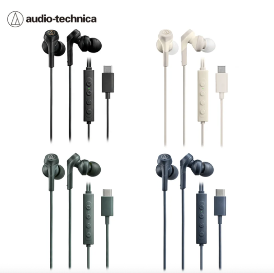 Audio-Technica ATH-CKS330NC USB-C Noise-Cancelling Earphones (Bass)