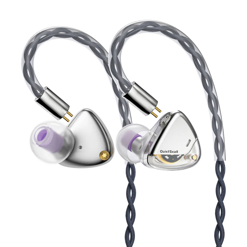 Roseselsa QuietSea II Dynamic Driver In-Ear Monitor IEM Earphone with CM 2-Pin 3.5mm 4.4mm OFC Cable