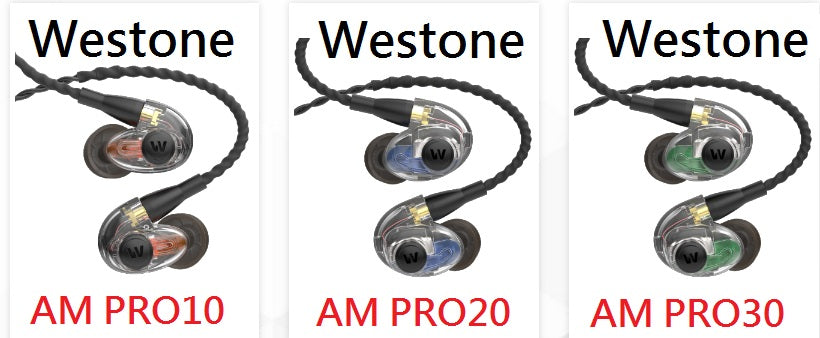 Westone AM Pro 10 Single-Driver In-Ear Monitor Headphones (Clear)