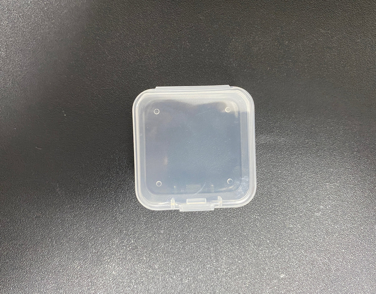 Ear Plug Case Rectangular AccessoryJack Plastic Case for Eartips 1 Square 1 Rectangular Clear