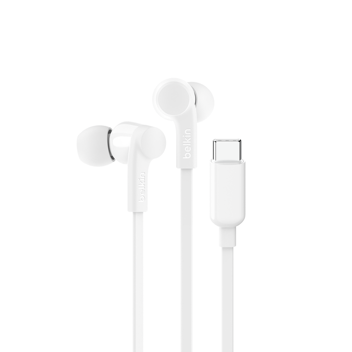 Belkin SoundForm USB-C Wired Earbuds Noise Isolating Mic G3H0002