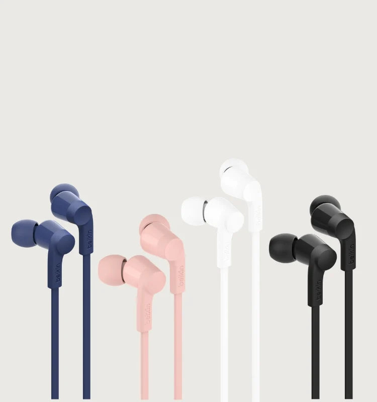 Belkin SoundForm USB-C Wired Earbuds Noise Isolating Mic G3H0002