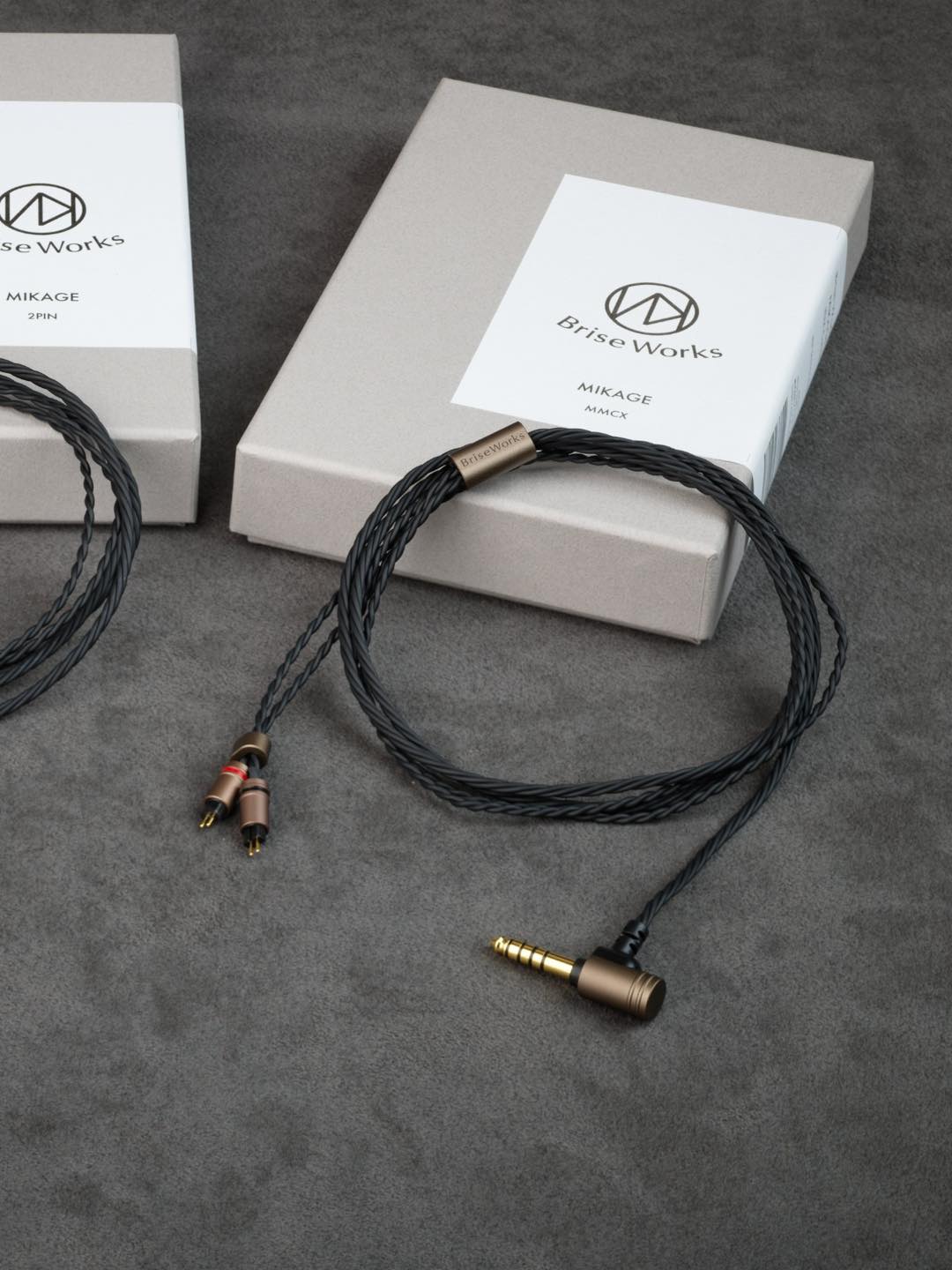 ケーブル・シールド Brise Works MIKAGE 4.4mm-mmcx Brise Audio Works MIKAGE In-Ear Monitor IEM Copper Cable 4.4mm