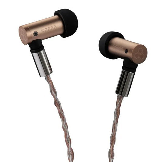 Final Audio S6000 Dual Sonion BA Audiophile IEMs – Chromium‑Copper Housing, 225Ω High‑Impedance, 4.4 mm Hybrid Cable, Wide Soundstage & Natural Vocal Tuning