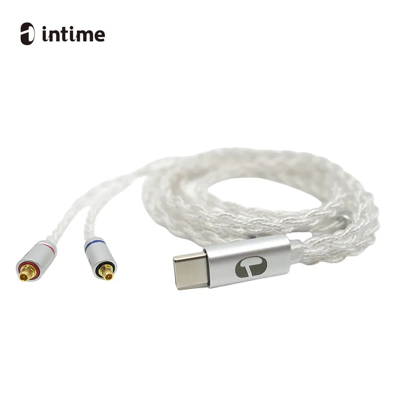 InTime nOmaDAC USB-C DAC Cable | Silver-Plated PCUHD 32-Bit/384kHz