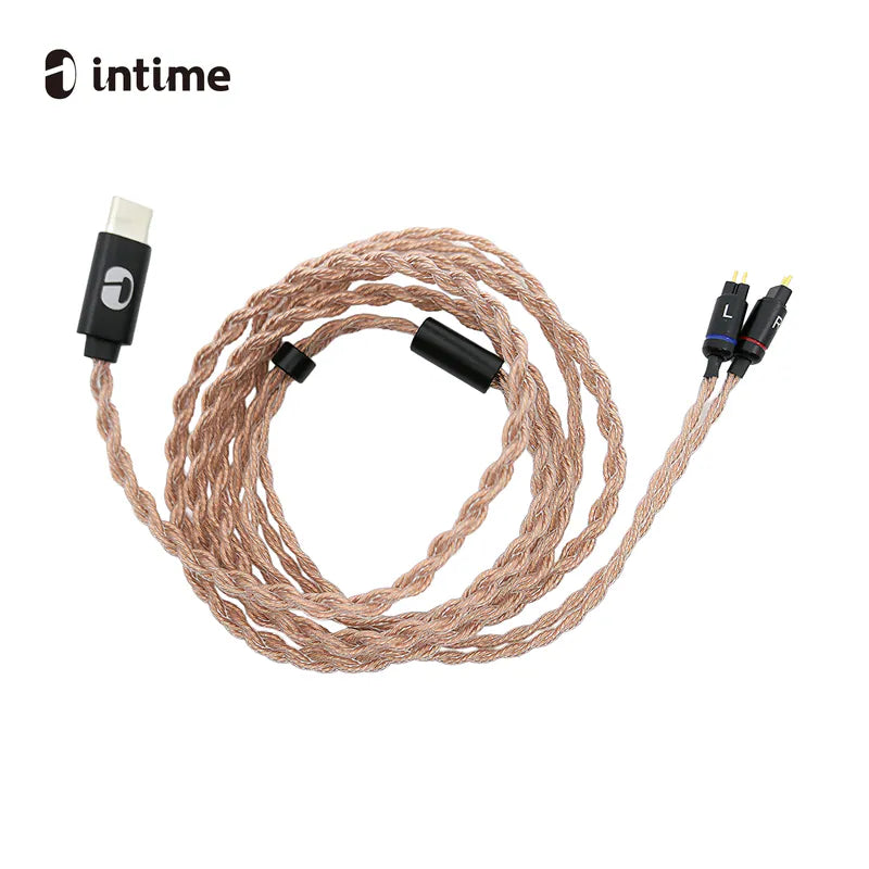 InTime nOmaDAC USB-C DAC Cable | 32-Bit/384kHz Hi-Res OFC PCUHD