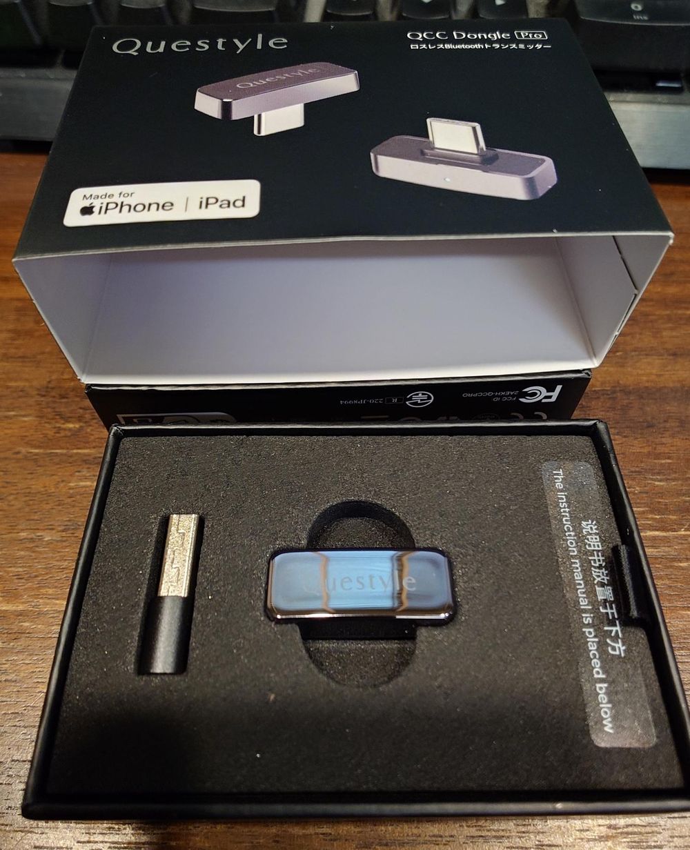 Questyle QCC Dongle PRO USB-C Wireless Bluetooth 5.4 Transmitter for Smartphone Support LDAC