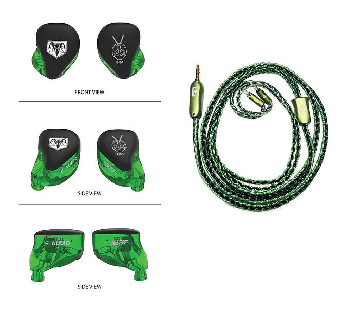 E AUDIO x Kamen Rider 5-Driver Hybrid IEM Earphones