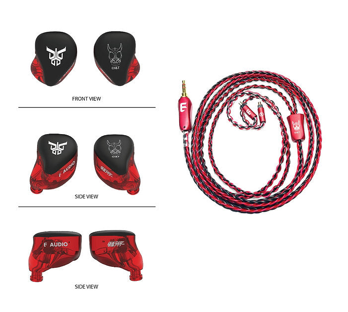 E AUDIO x Kamen Rider 5-Driver Hybrid IEM Earphones