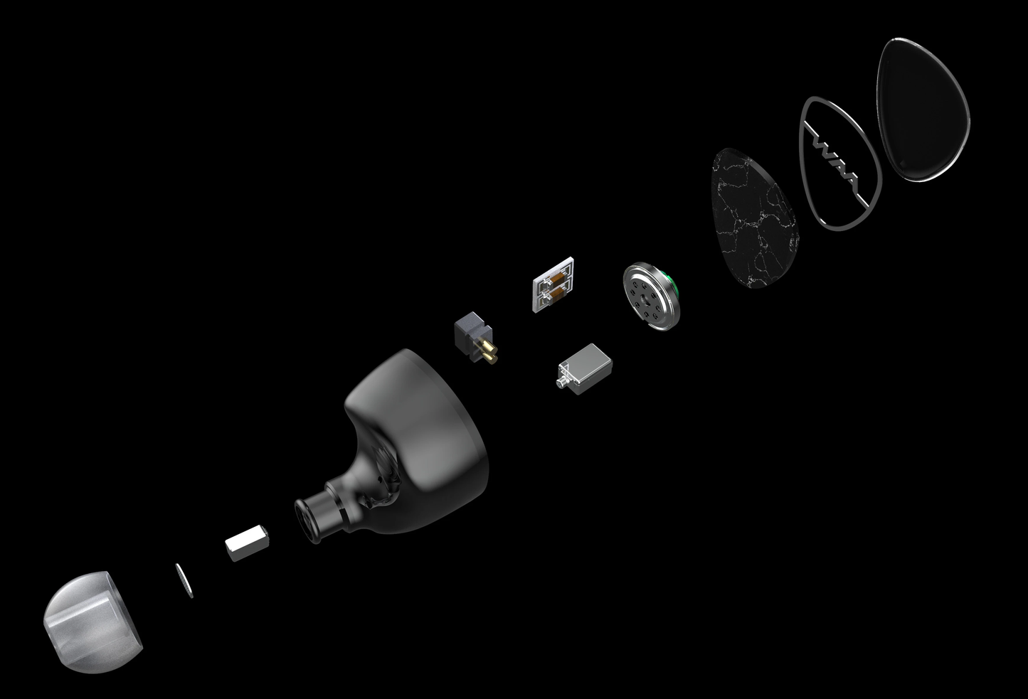 AAW A3H+ Hybrid Driver In-Ear Monitor IEM Earphone with 3.5mm Silver Plated Copper Cable