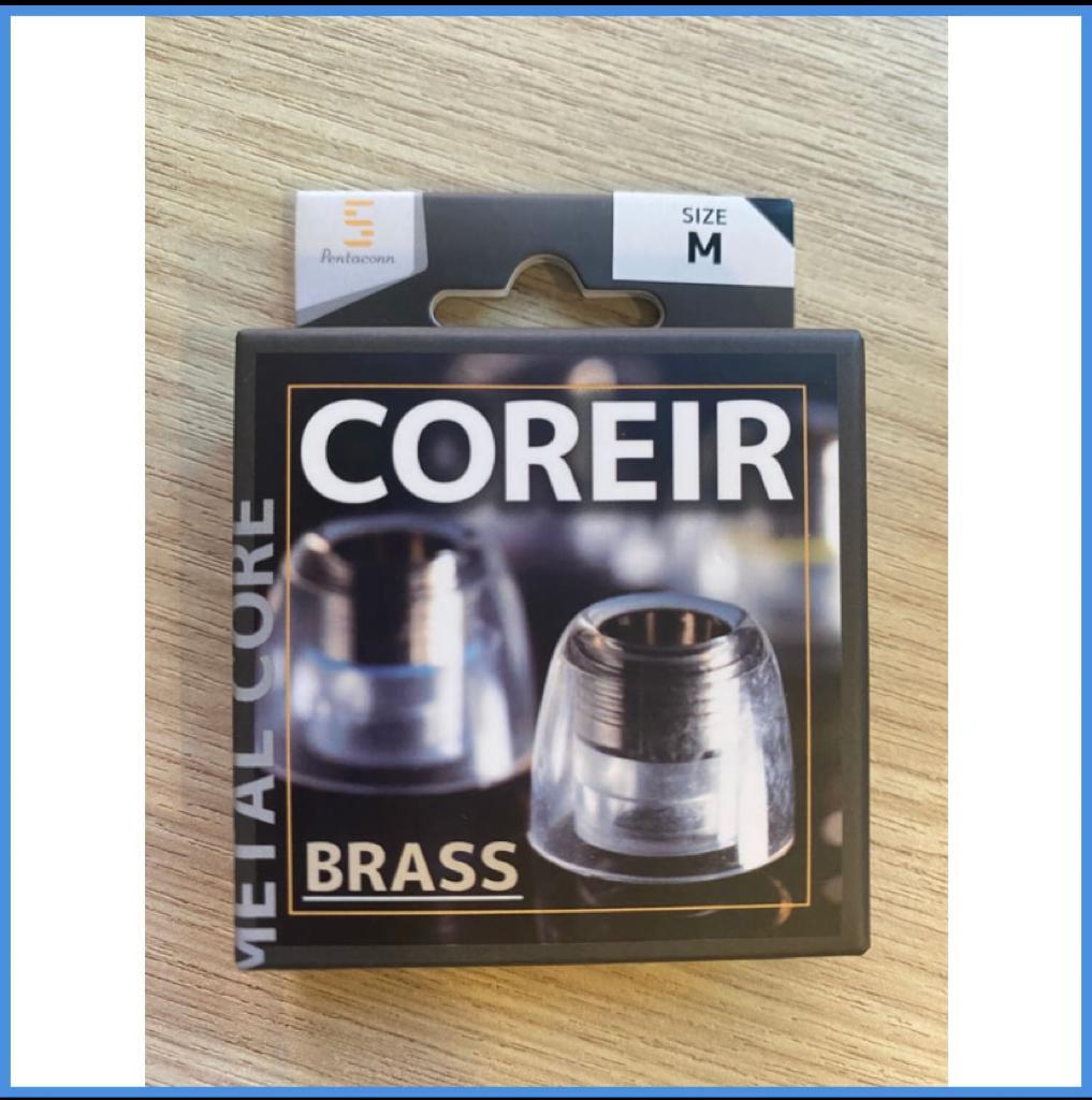 Pentaconn COREIR Silicon Eartips with Brass Metal Core for In-Ear Monitor Earphone