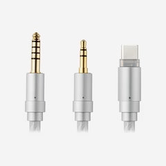 ACTIVO Scoop 5‑Driver Hybrid IEM – 3DD (8mm+2x6mm) + 2BA In‑Ear Monitors, Silver‑Plated OFC Cable with 3.5mm/4.4mm/USB‑C, Pebble Design 10Ω 105dB