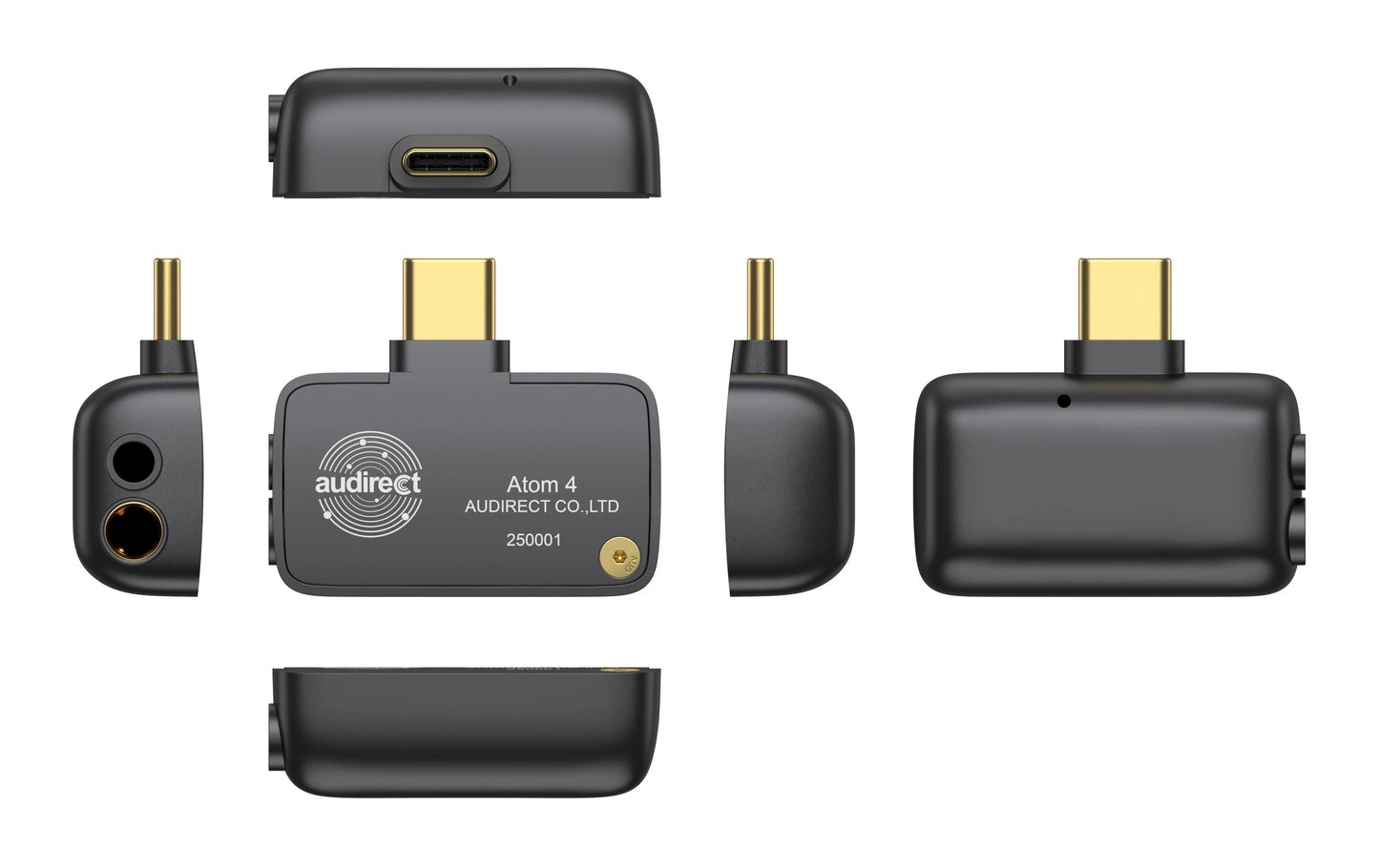 Audirect Atom 4 Portable USB-C DAC Headphone Amp 3.5mm 4.4mm Balanced