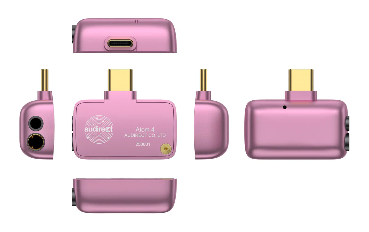 Audirect Atom 4 Portable USB-C DAC Headphone Amp 3.5mm 4.4mm Balanced