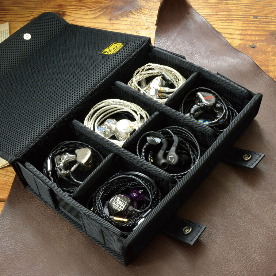 VanNuys Earphones case／4個用 VanNuys D826 Nylon IEM Case for Earphone Cables - Made in Japan