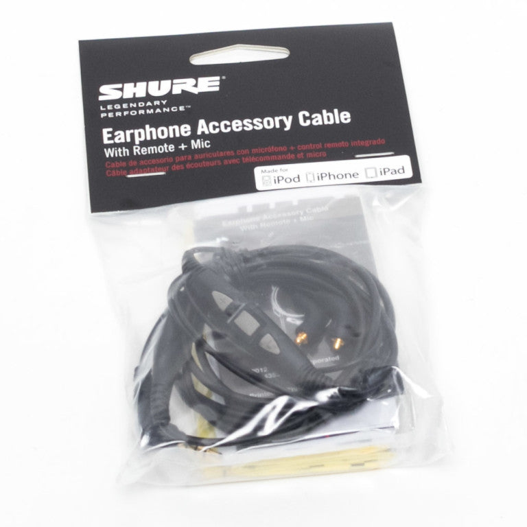 Shure MMCX Replacement Cable with Remote & Mic for SE Series IEMs
