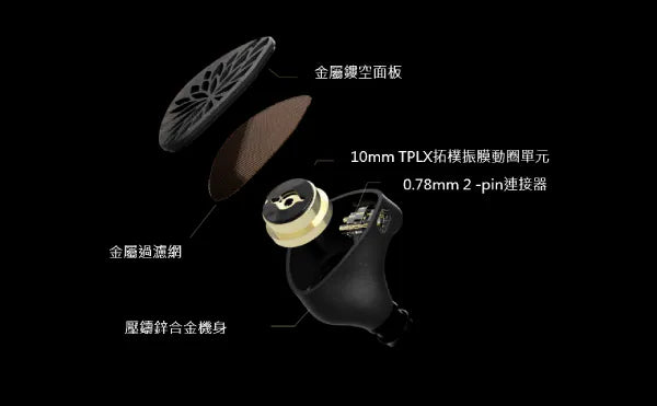 TangZu Yu Xuan Ji Silver | Topo-Diaphragm In-Ear Earphones